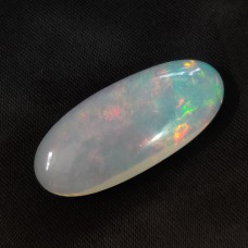 Natural Ethiopian opal 30x13mm oval cabochon 13 cts natural opal full of fire for jewelry making